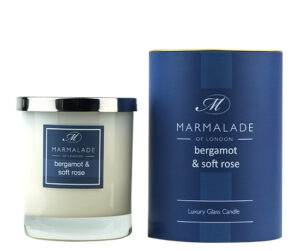 Bergamot and Soft Rose Luxury Candle