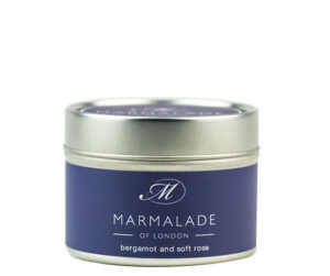 Bergamot and Soft Rose Small Tin Candle