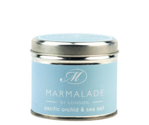 Pacific Orchid and Sea Salt Medium Tin Candle