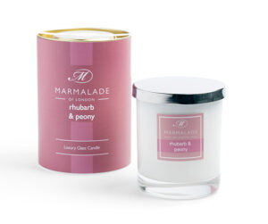 Rhubarb and Peony Luxury Candle